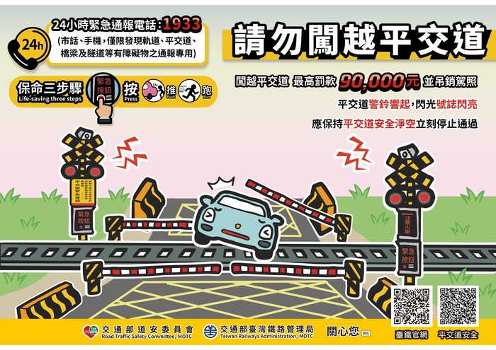 闖越平交道